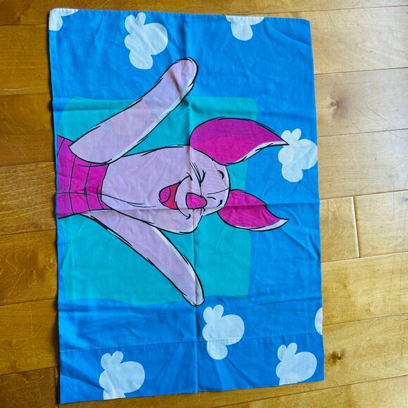 Vintage Disney Winnie The Pooh & Piglet Standard Pillow Cases - Picture 5 of 10